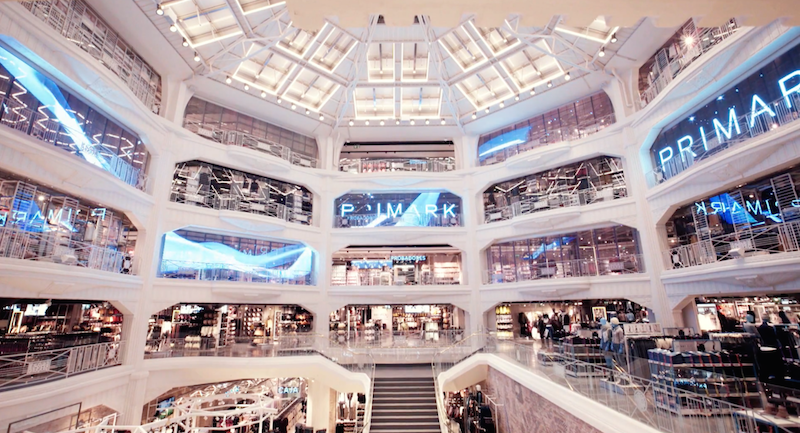 TECHNOMEDIA’S SOLUTIONS TEAM CREATES DAZZLING  AUDIO-VISUAL INSTALLATIONS FOR PRIMARK’S MADRID FLAGSHIP STORE